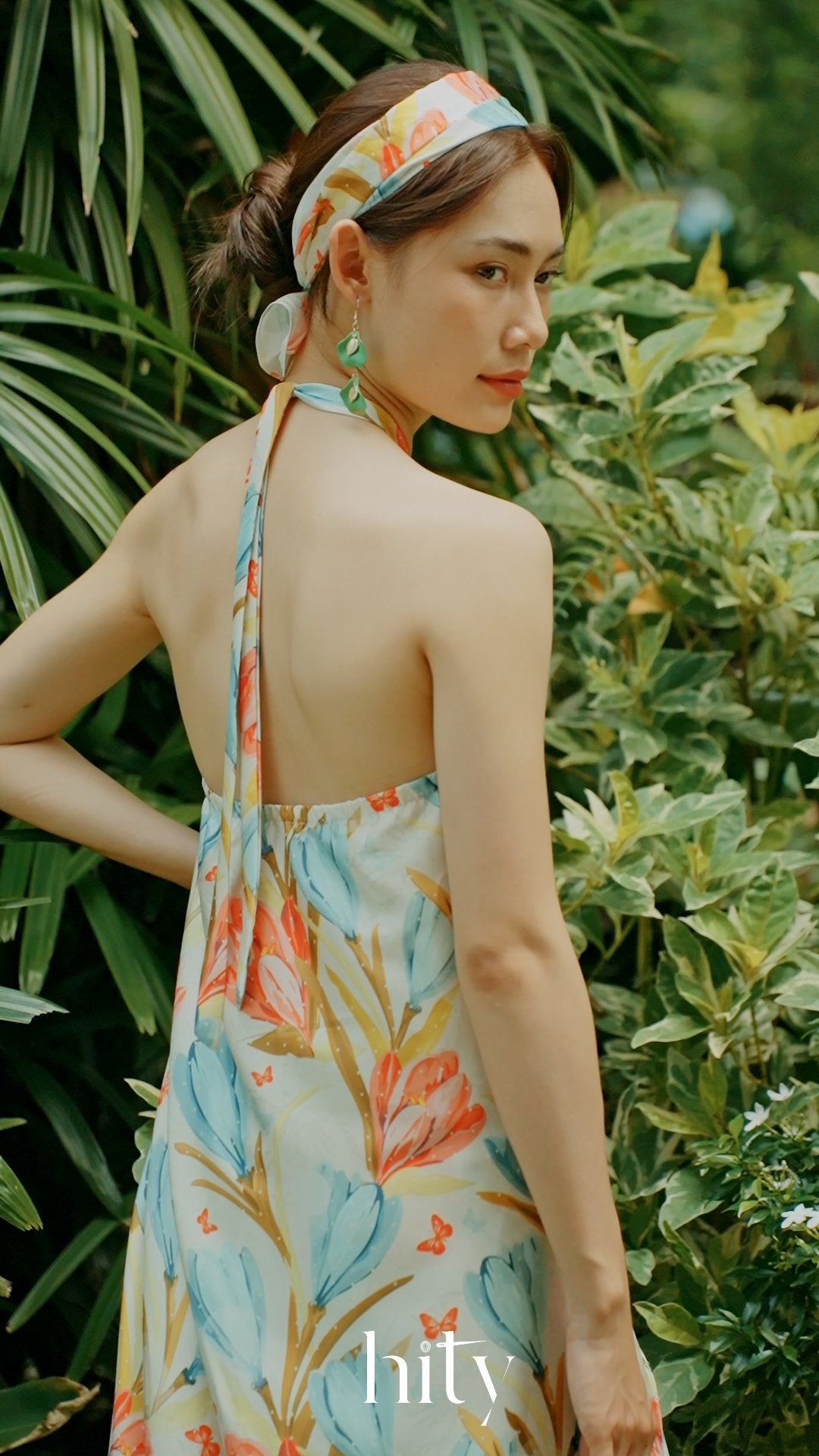Bộ set áo yếm hoa quần ống đứng thời trang Hity