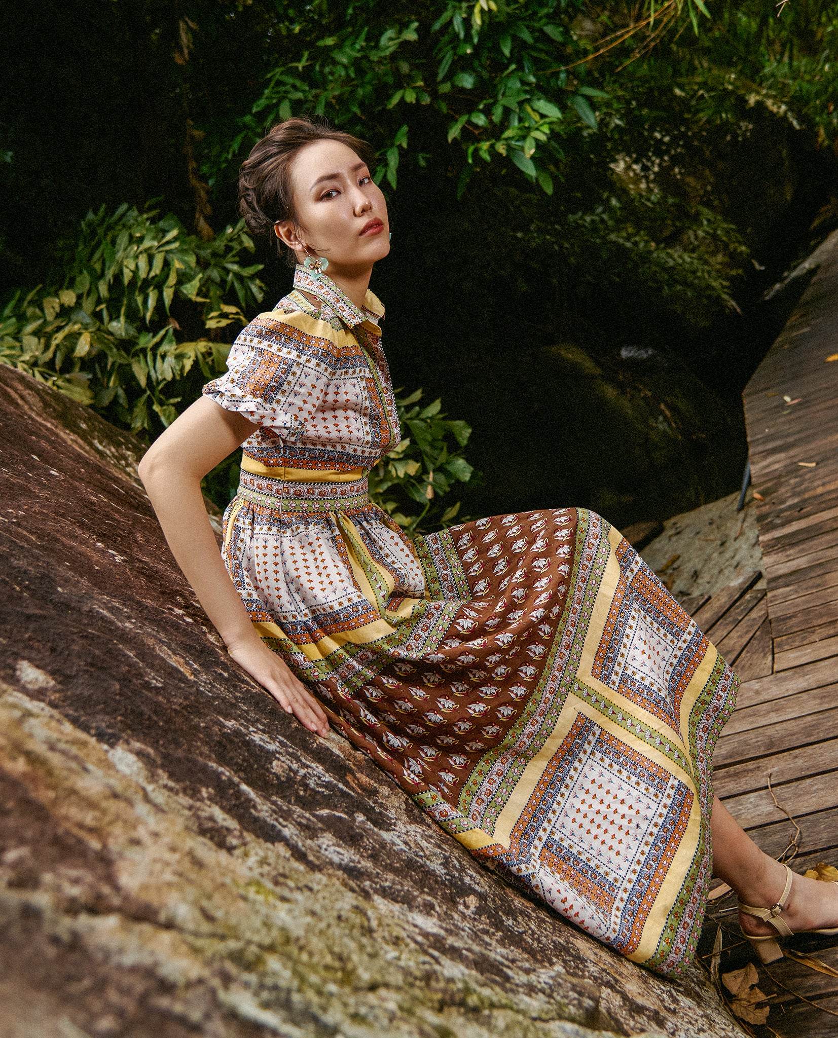 Đầm Sơ Mi Linen Bohemian DRE228 - Hity