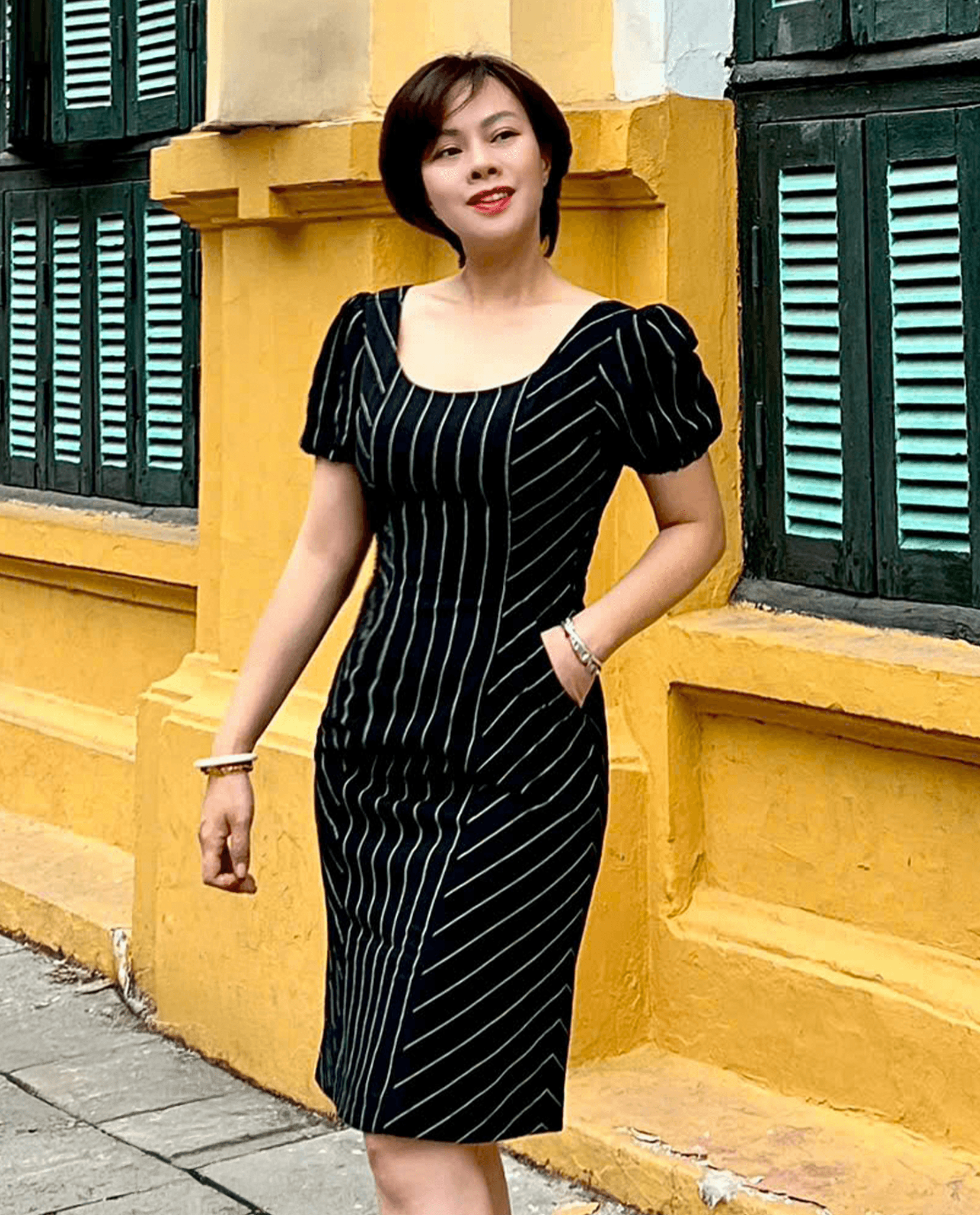 Đầm Ôm Linen Minh Nguyệt DRE195 - Hity