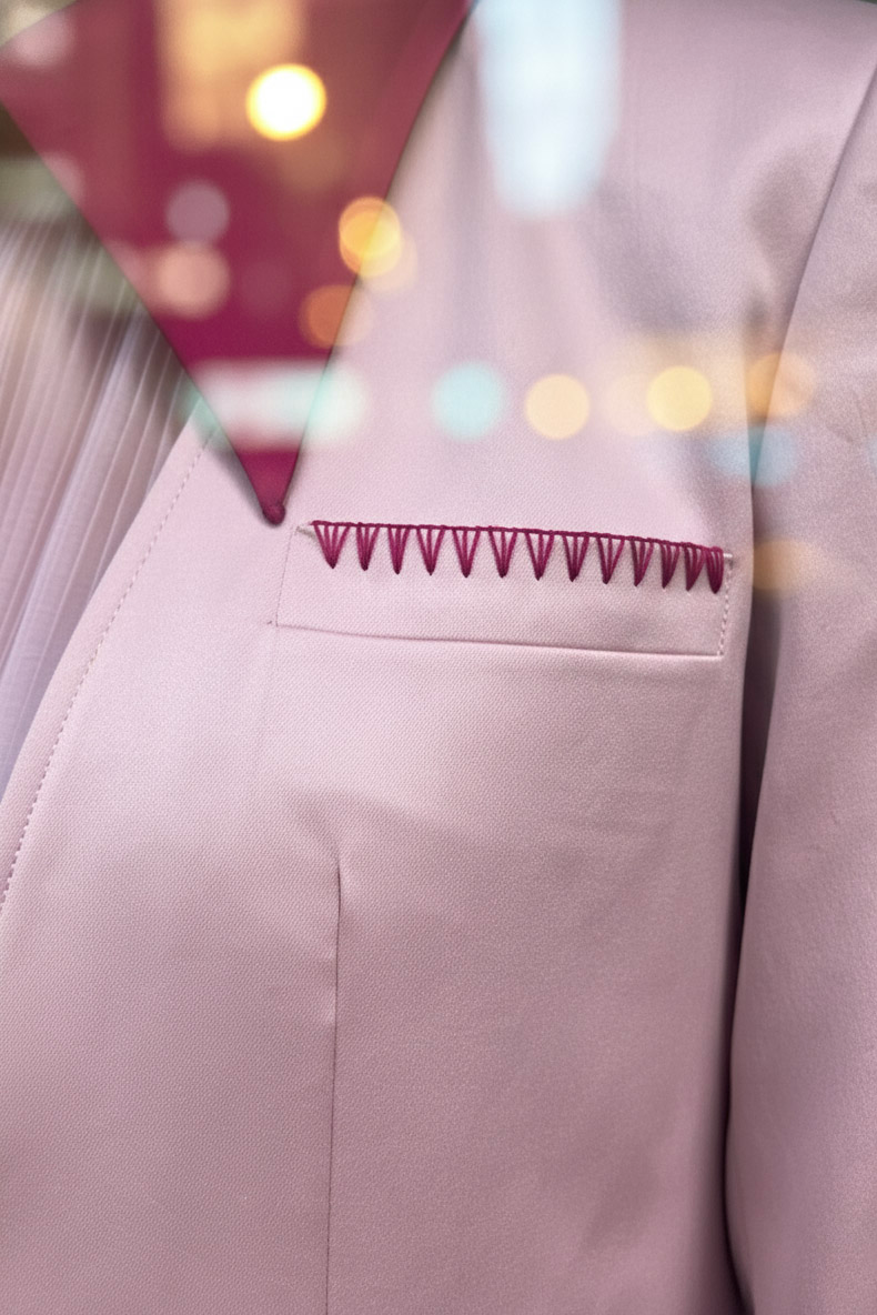 Áo khoác blazer vest nữ thêu tay thời trang Hity