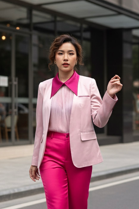 Áo khoác blazer vest nữ thêu tay thời trang Hity