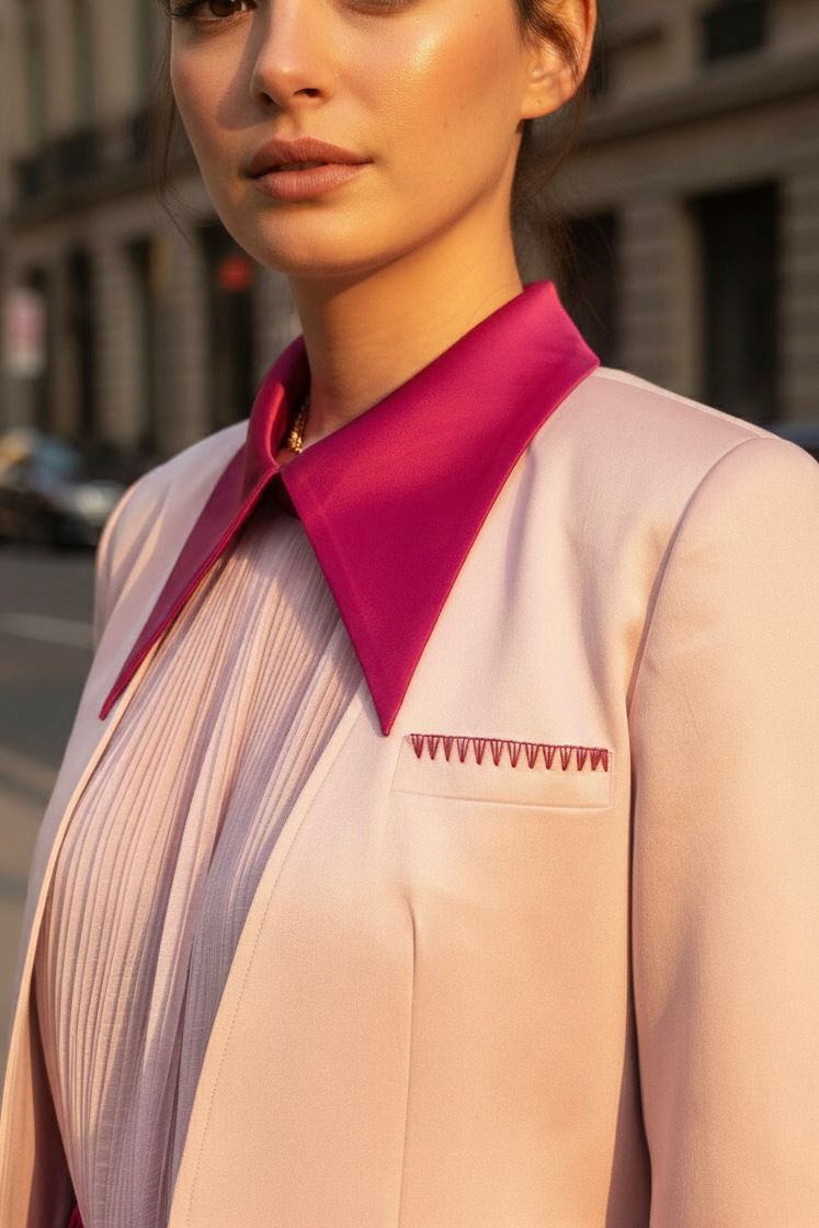 Áo khoác blazer vest nữ thêu tay thời trang Hity