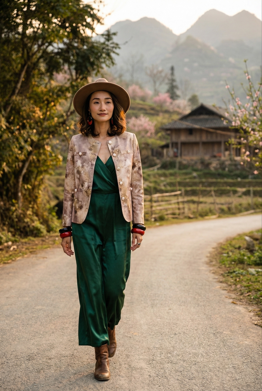 Áo khoác jacket loang màu Thời trang Hity