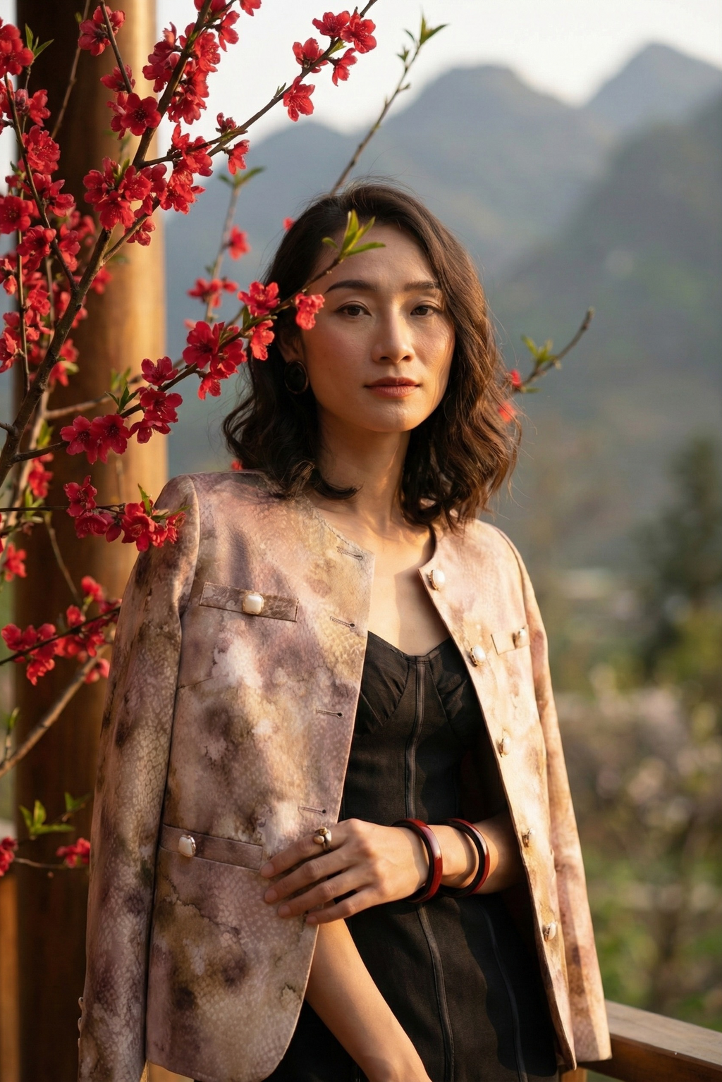 Áo khoác jacket loang màu Thời trang Hity