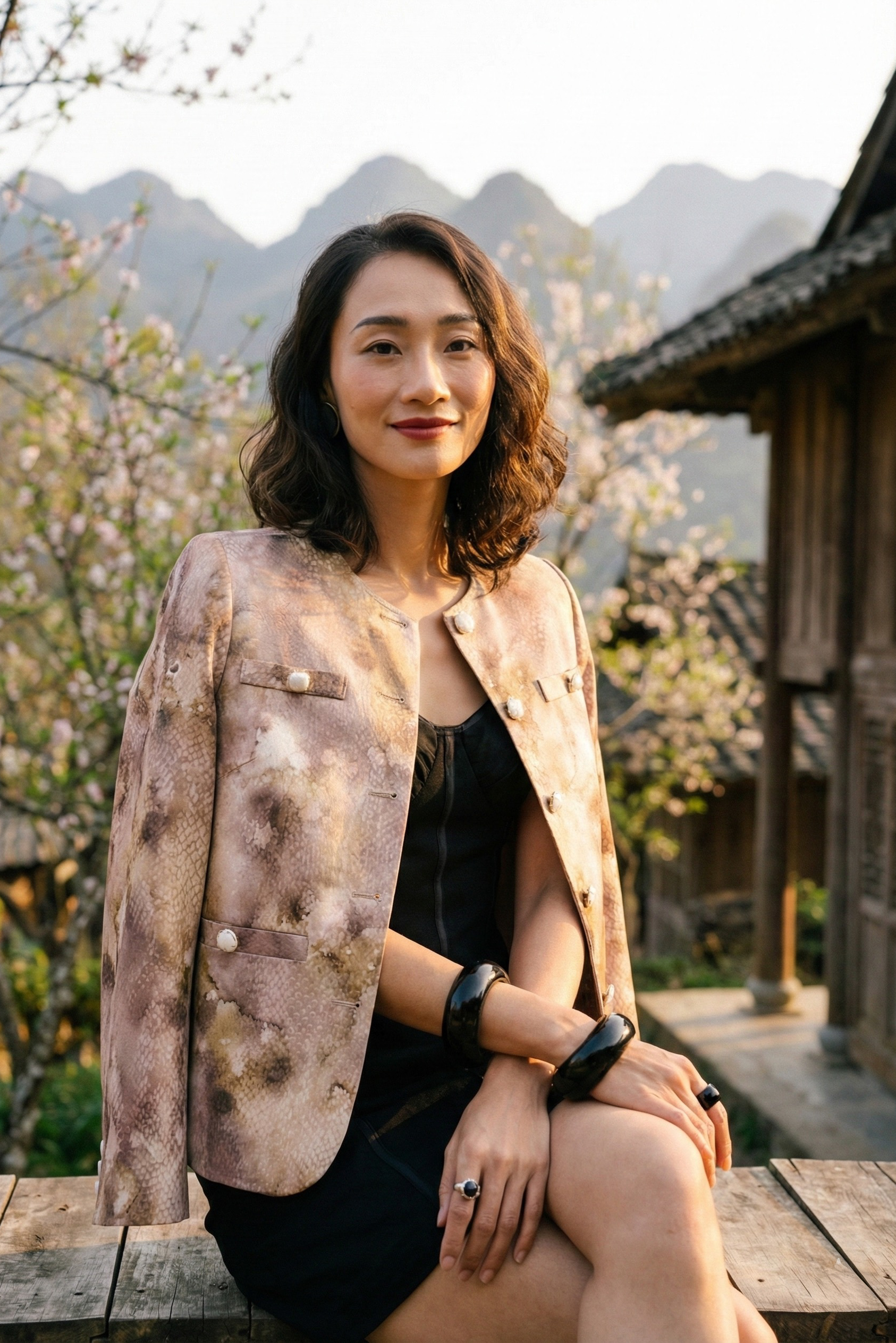 Áo khoác jacket loang màu Thời trang Hity