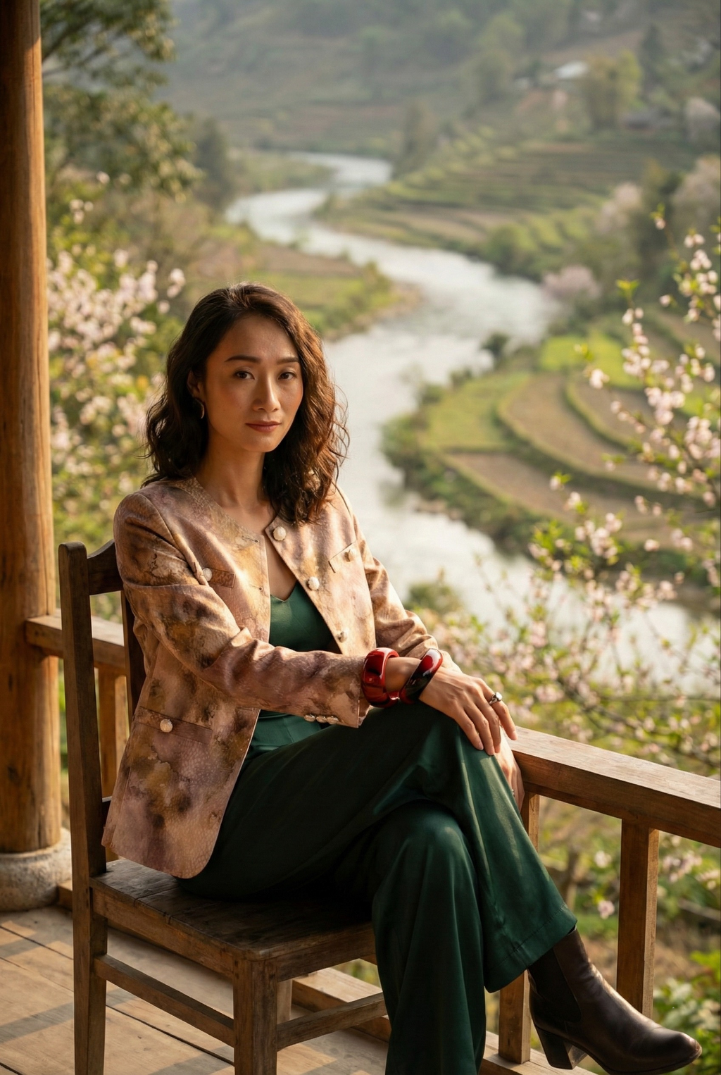 Áo khoác jacket loang màu Thời trang Hity