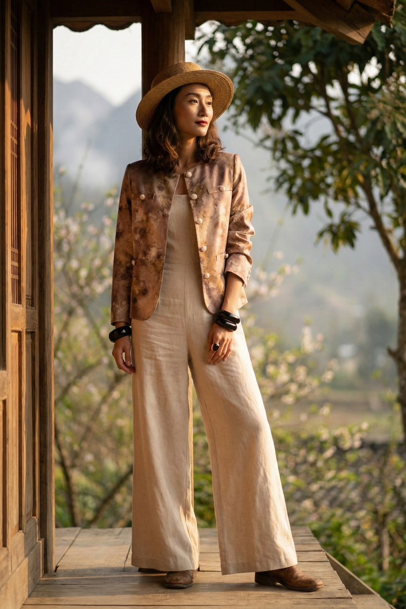 Áo khoác jacket loang màu Thời trang Hity