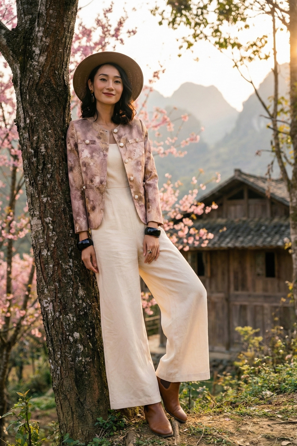 Áo khoác jacket loang màu Thời trang Hity