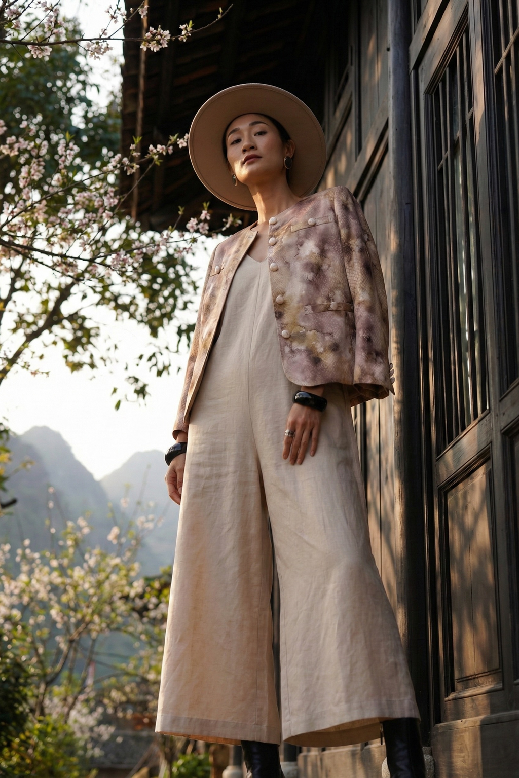 Áo khoác jacket loang màu Thời trang Hity