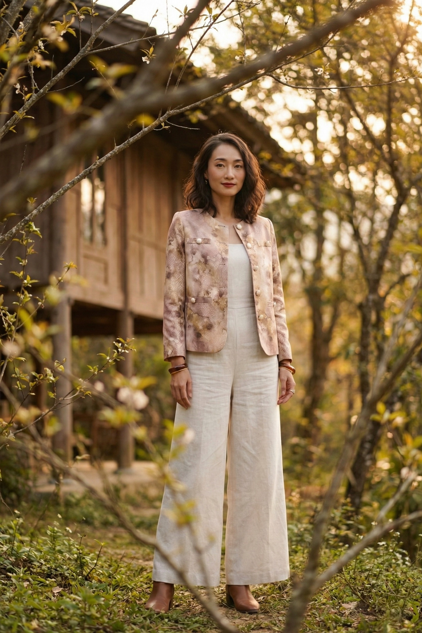 Áo khoác jacket loang màu Thời trang Hity