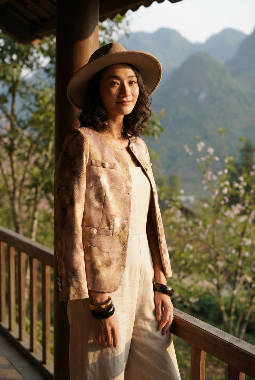 Áo khoác jacket loang màu Thời trang Hity