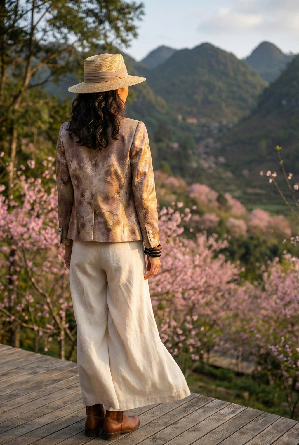 Áo khoác jacket loang màu Thời trang Hity