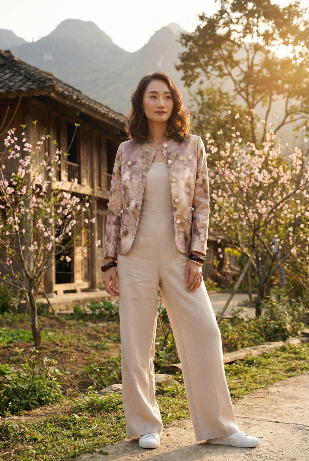 Áo khoác jacket loang màu Thời trang Hity