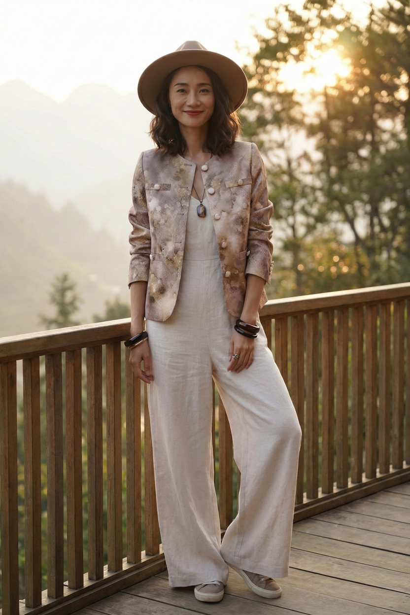 Áo khoác jacket loang màu Thời trang Hity