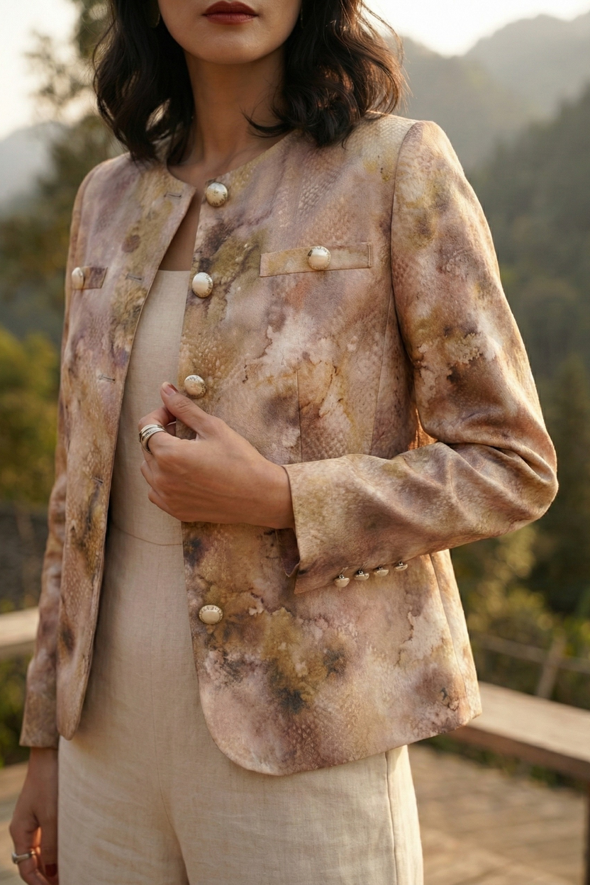 Áo khoác jacket loang màu Thời trang Hity