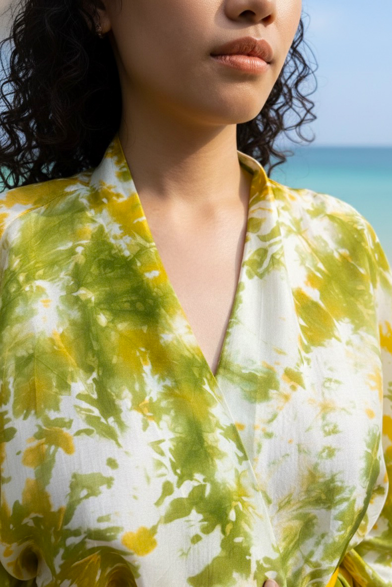 Áo khoác kimono lụa tơ tằm thời trang Hity