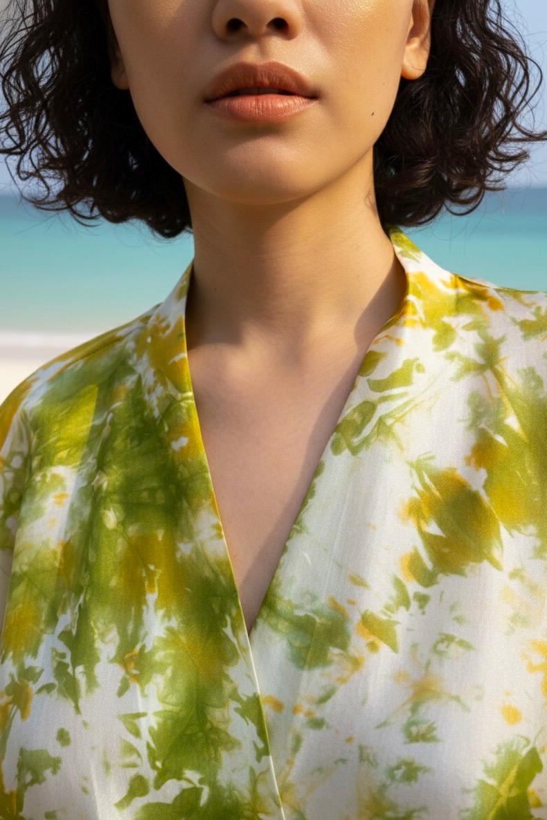 Áo khoác kimono lụa tơ tằm thời trang Hity