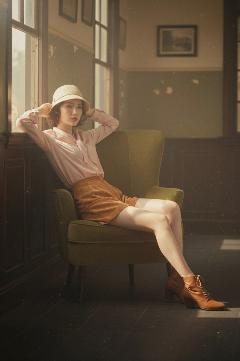 Áo kiểu cổ nơ retro thời trang Hity