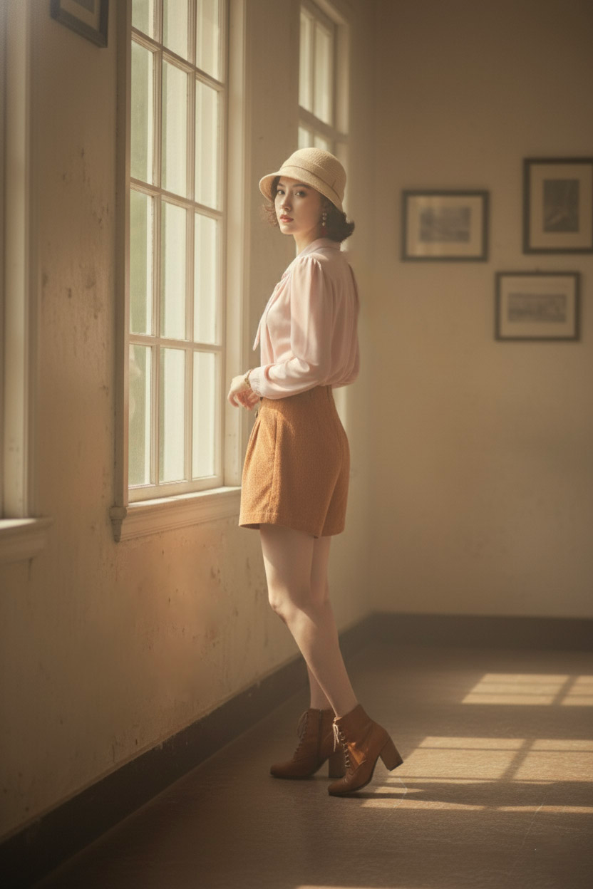 Áo kiểu cổ nơ retro thời trang Hity