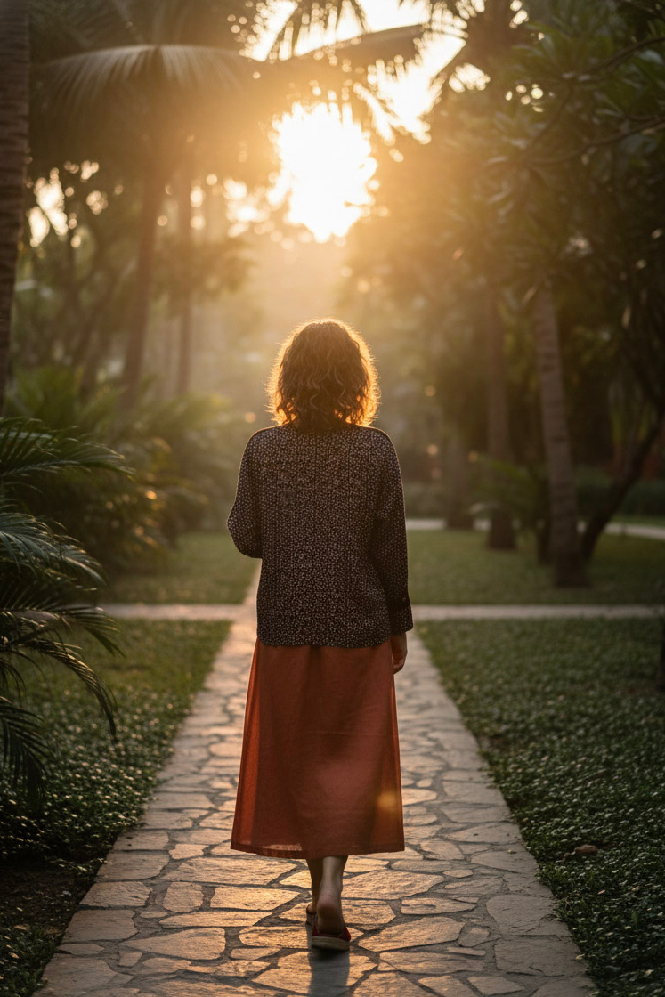 Áo suông tay dài phối ren cotton chấm bi thời trang Hity