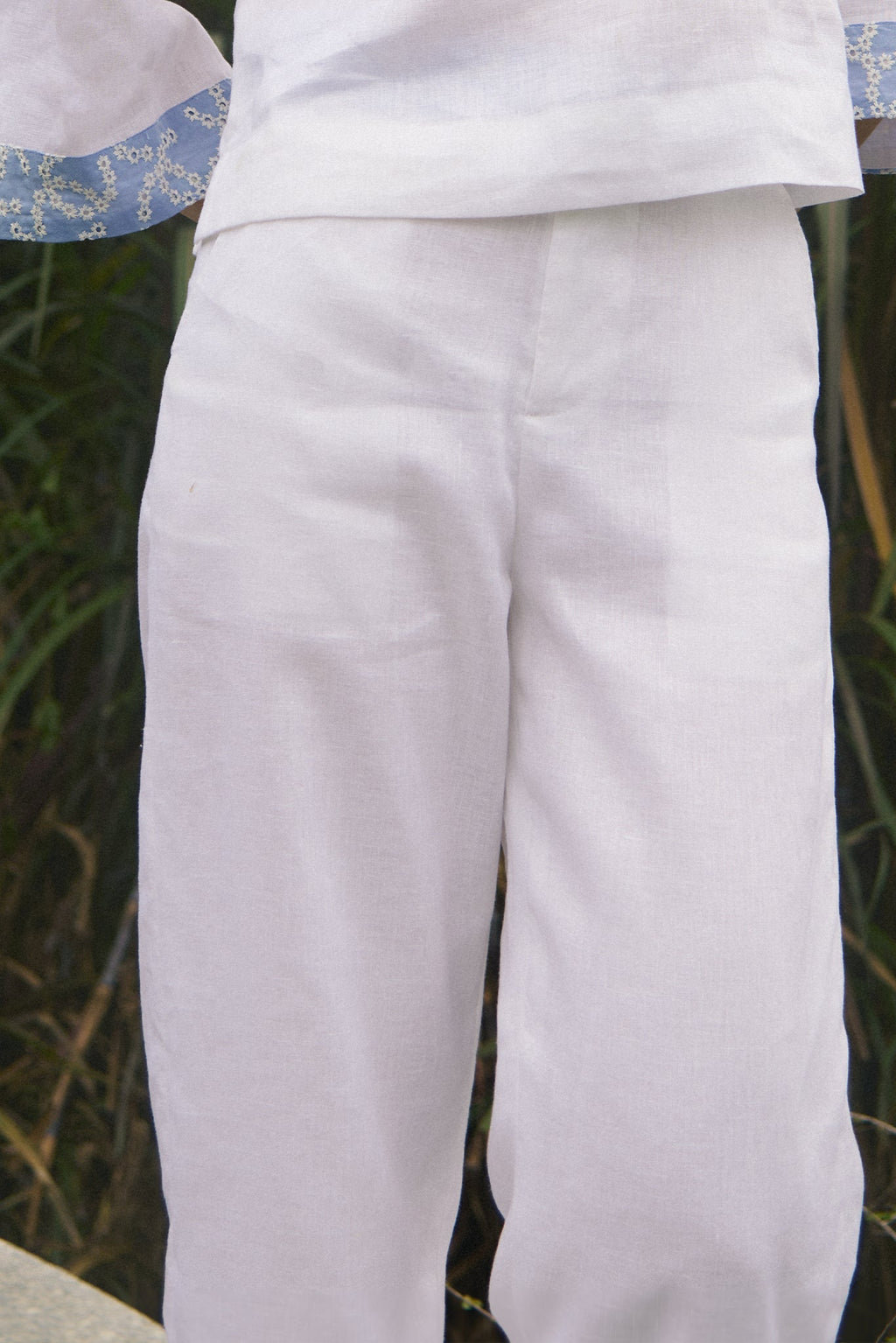 Áo kiểu suông linen thêu thời trang Hity