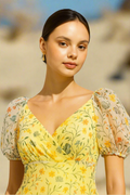 Áo peplum hở lưng tay phồng Soleil thời trang Hity