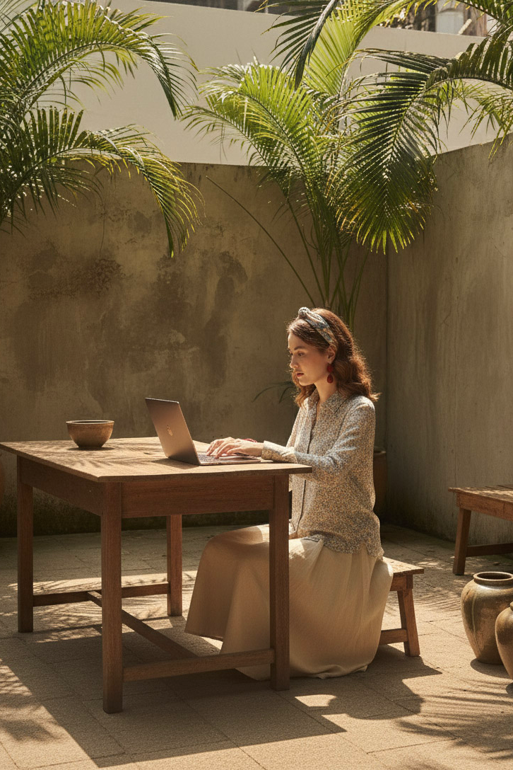 Áo sơ mi tay dài chiffon voan hoa nhí cổ điển vintage thời trang Hity