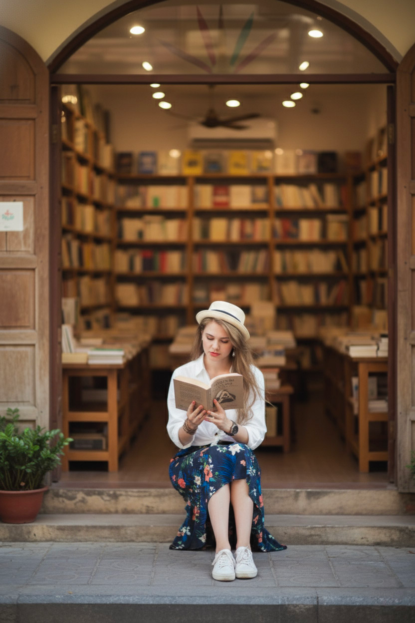 Áo sơ mi nữ tay dài linen trắng thời trang Hity