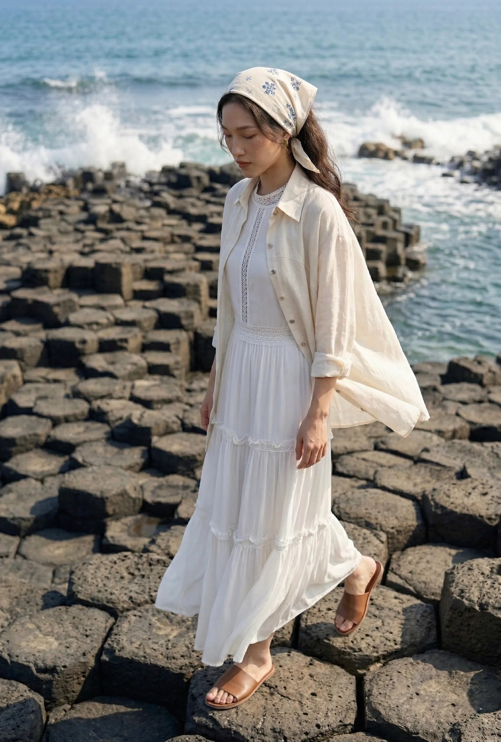 Áo sơ mi dáng rộng oversize linen thời trang Hity