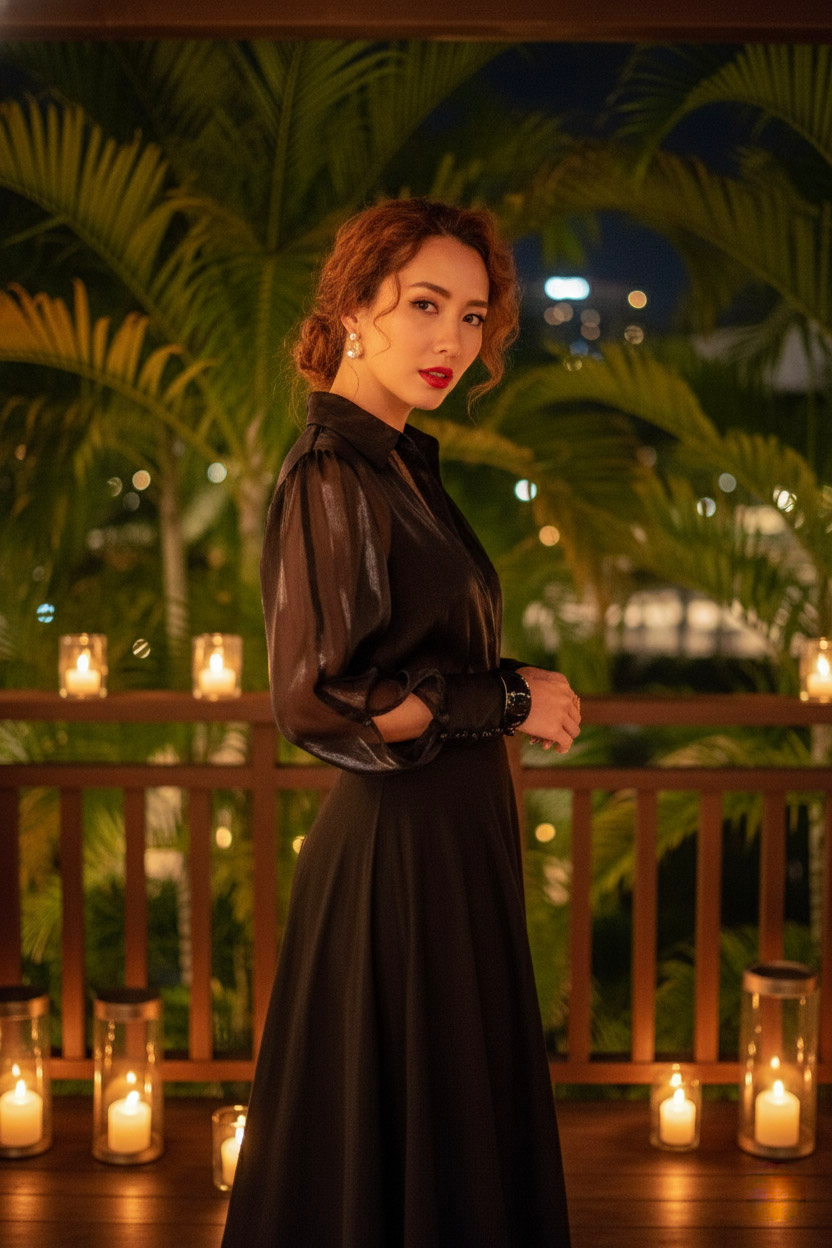 Áo sơ mi xuyên thấu organza sheer thời trang Hity