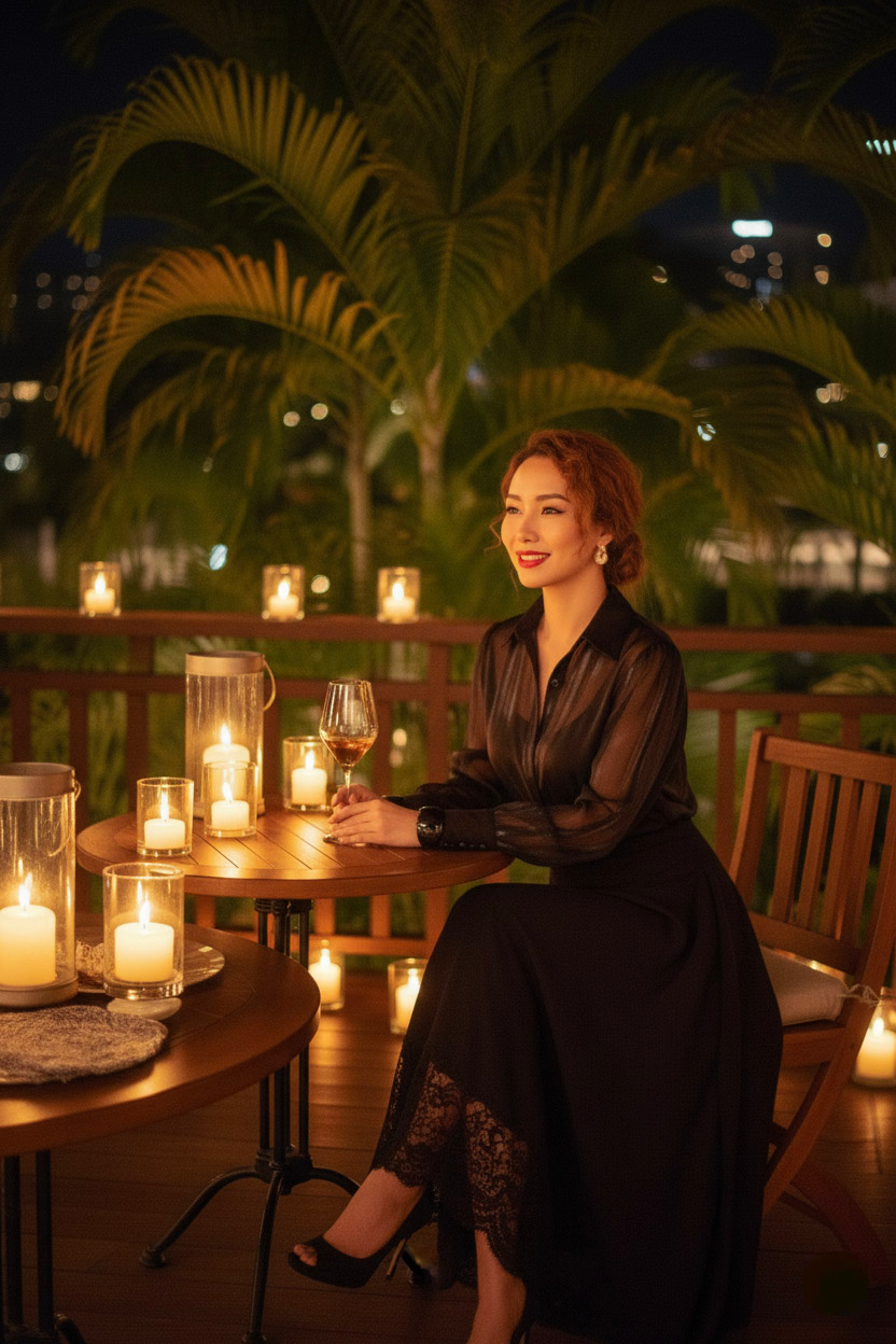 Áo sơ mi xuyên thấu organza sheer thời trang Hity