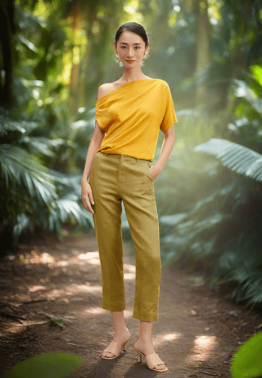 Áo Lệch Vai Hướng Dương - Hity