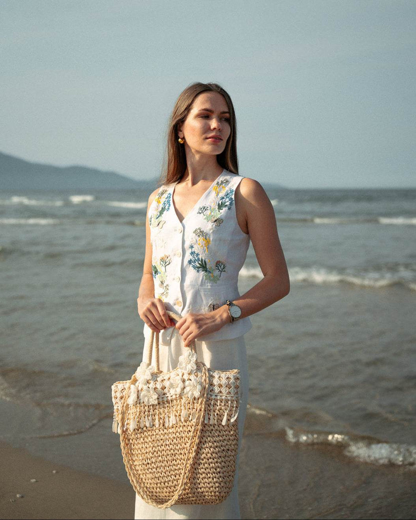 Giỏ Cói Tua Rua ACC444 - Hity