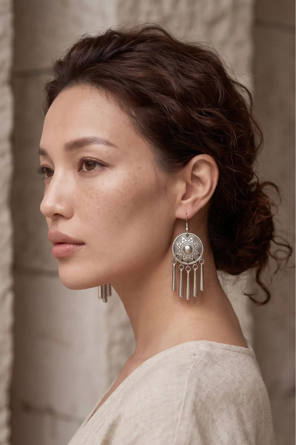 Bông tai boho thép không gỉ thời trang Hity