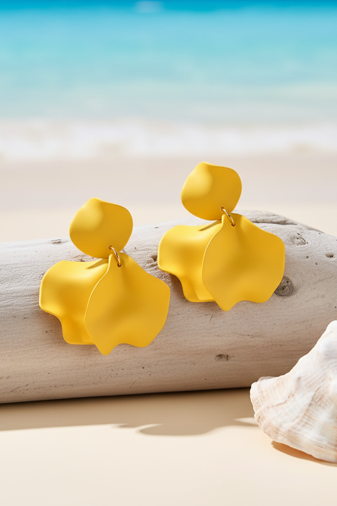 Bông tai trang sức bảng to statement thời trang Hity