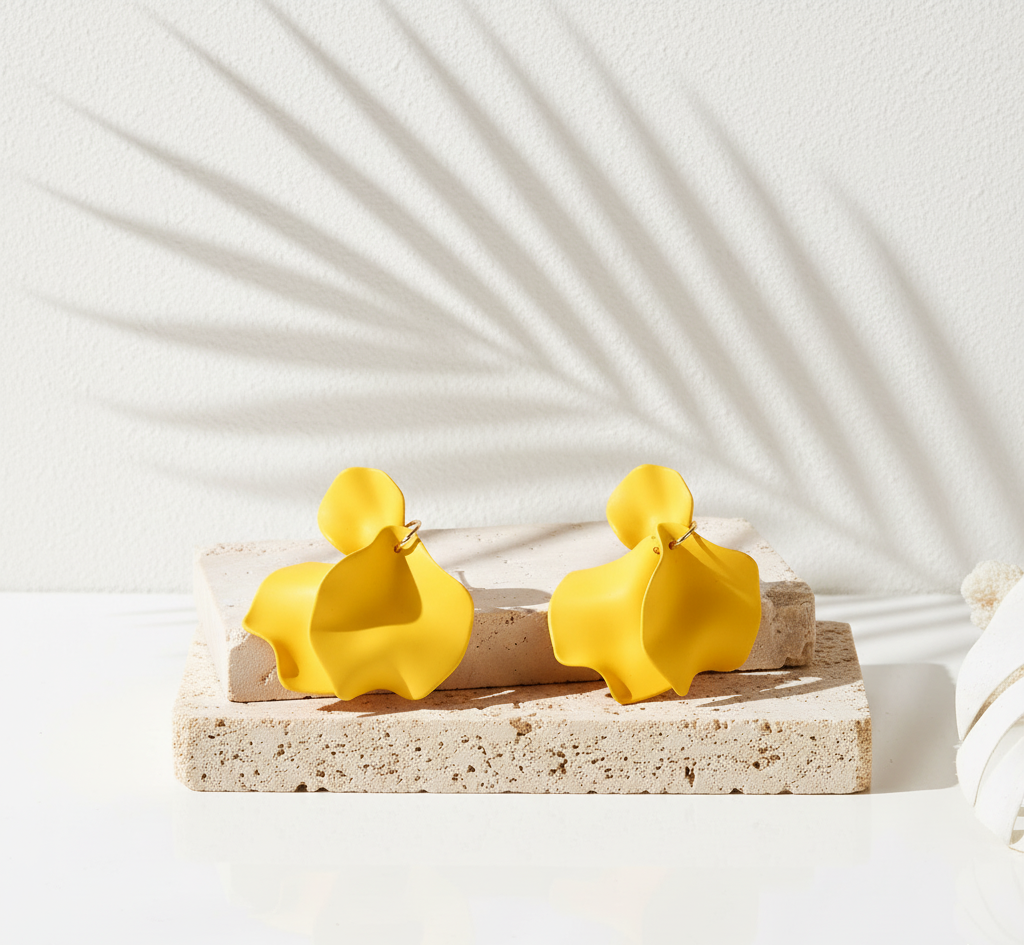 Bông tai trang sức bảng to statement thời trang Hity