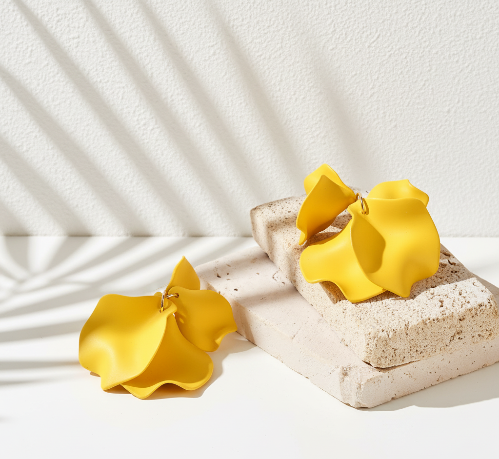 Bông tai trang sức bảng to statement thời trang Hity