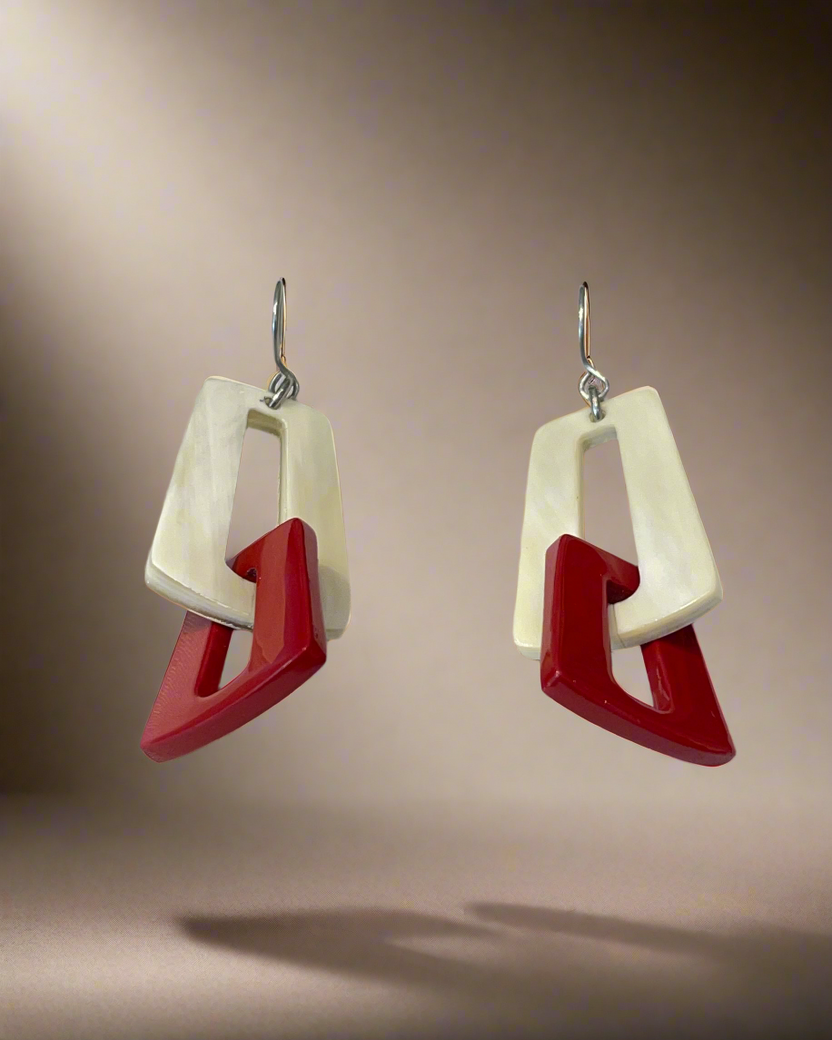 Bông tai sơn mài trang sức thủ công mỹ nghệ thời trang Hity