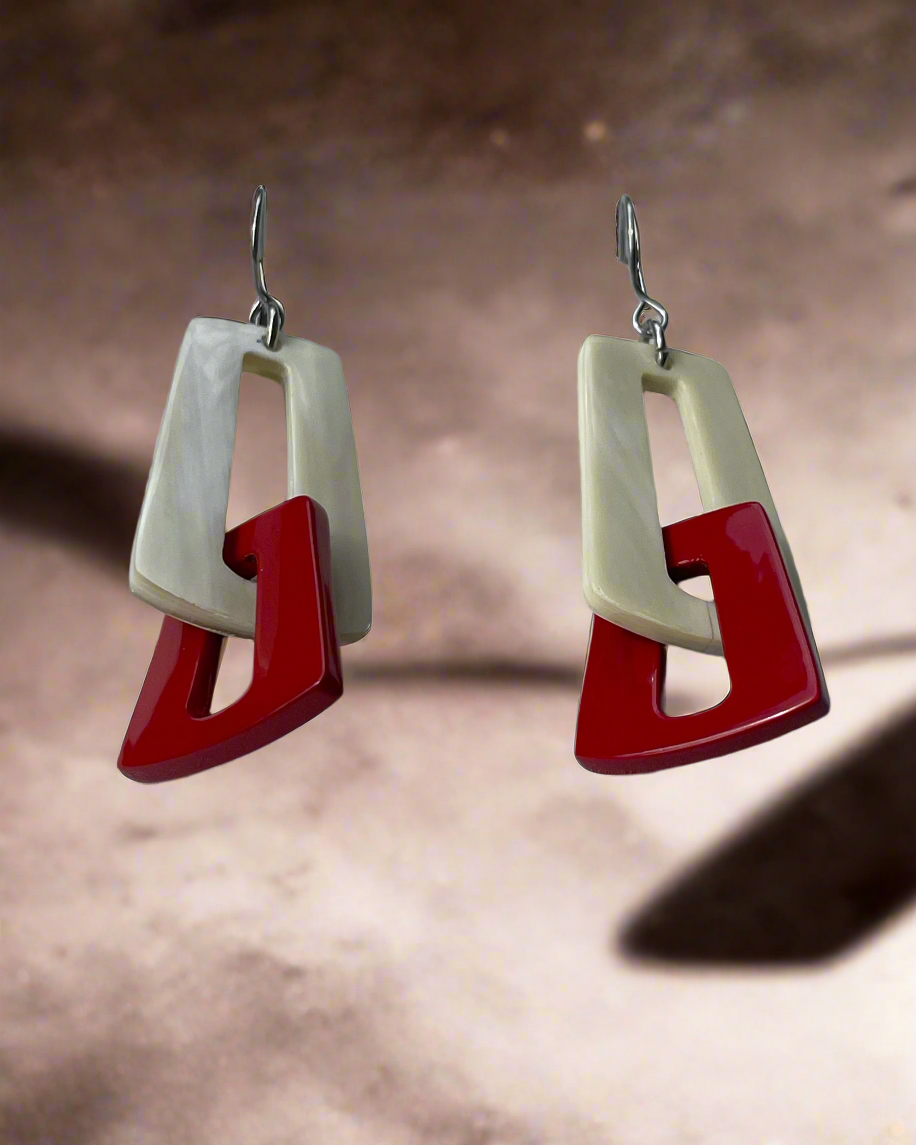 Bông tai sơn mài trang sức thủ công mỹ nghệ thời trang Hity