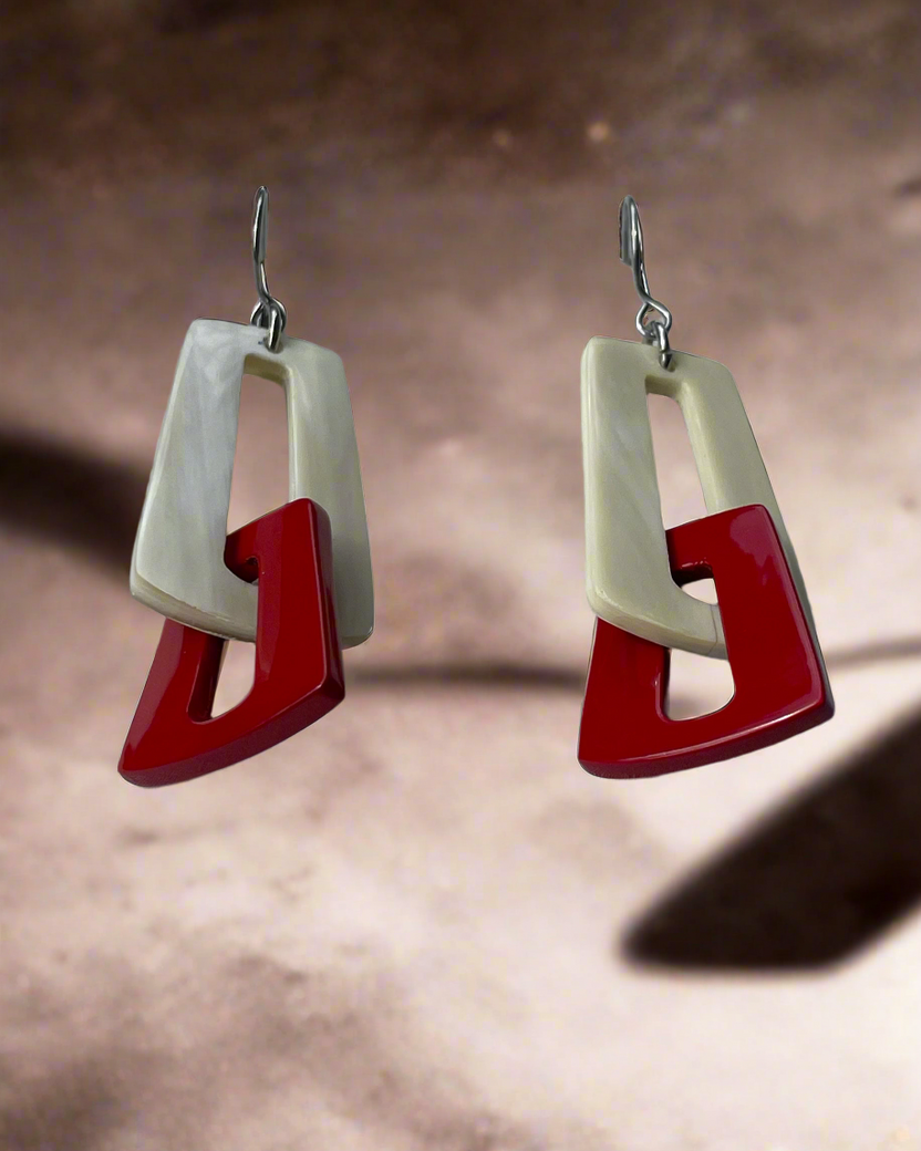 Bông tai sơn mài trang sức thủ công mỹ nghệ thời trang Hity