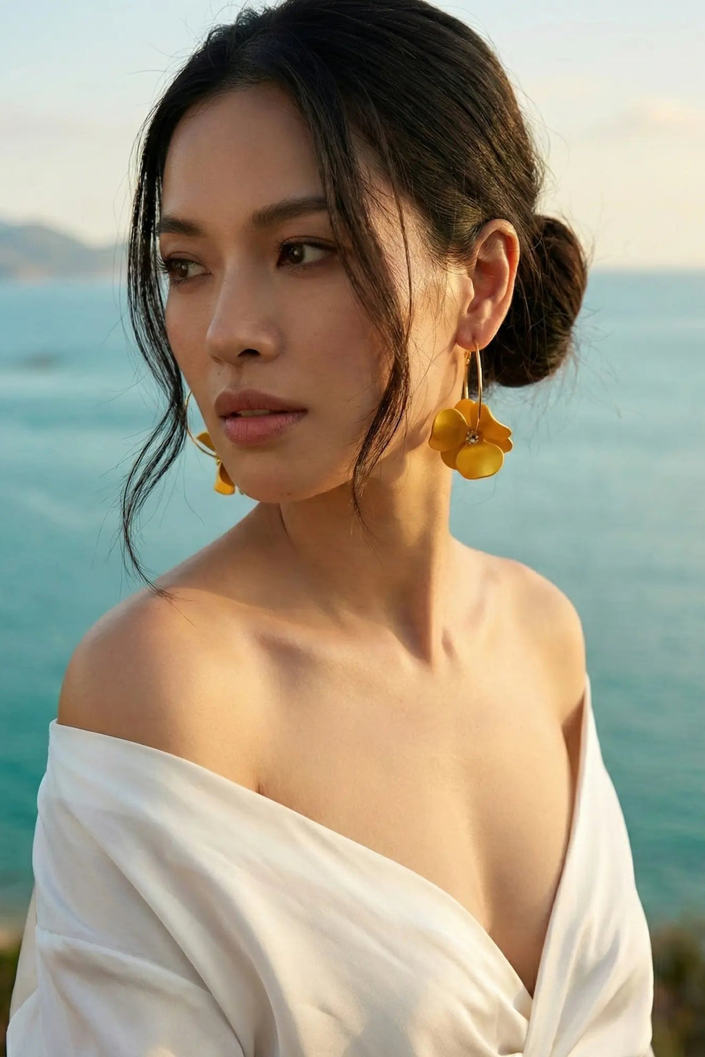 Bông tai tròn hoa thời trang Hity