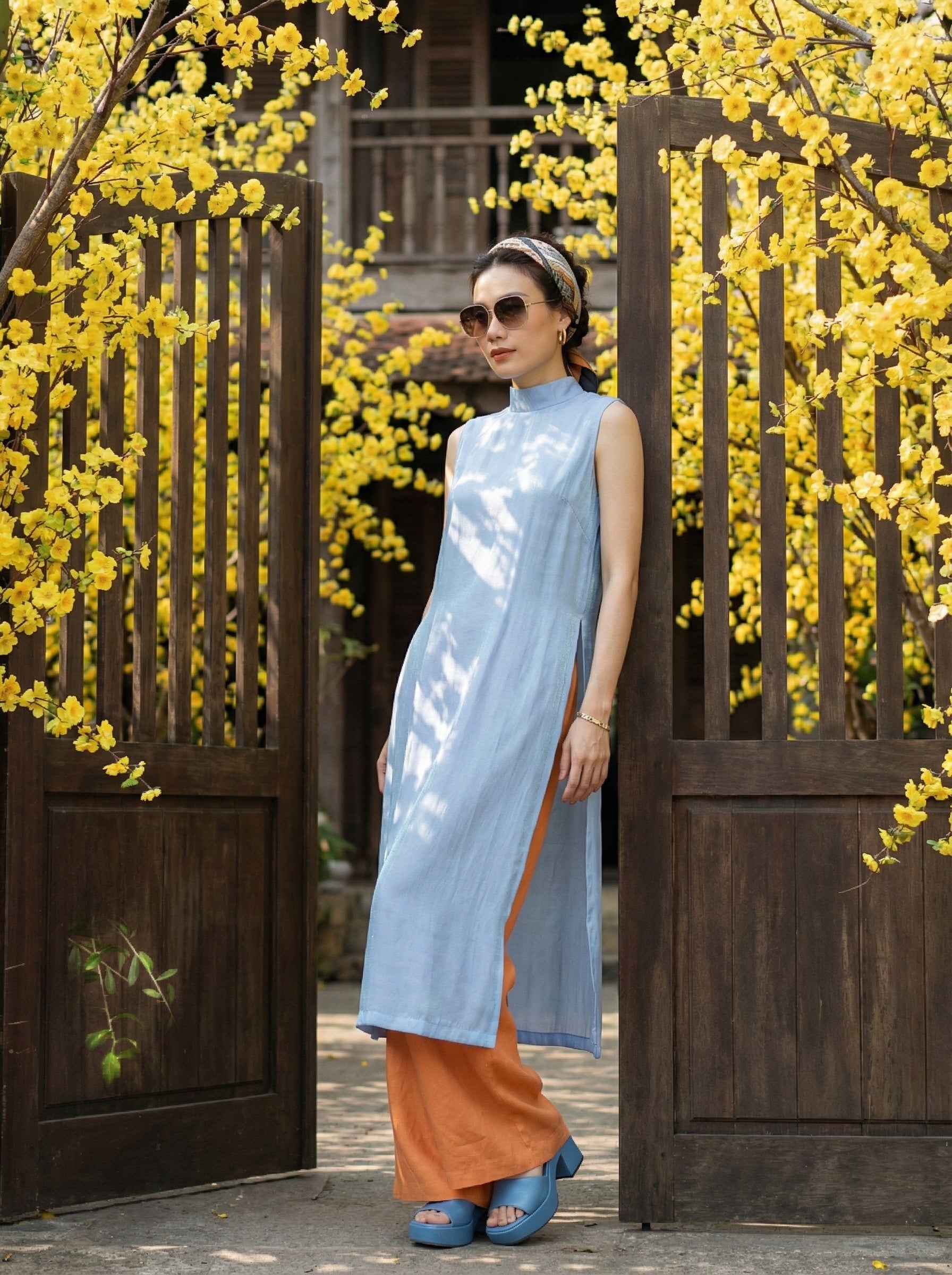 Áo Dài Lụa Tơ Tằm Ninh Vân