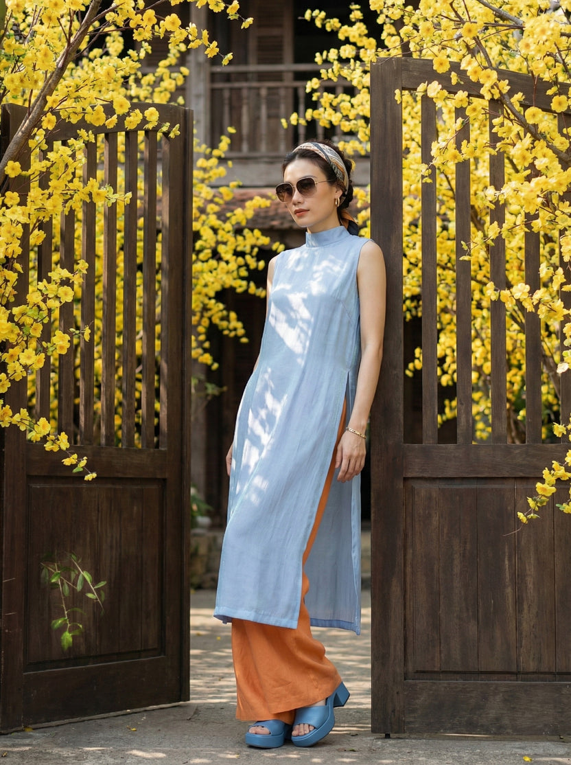 Áo Dài Lụa Tơ Tằm Ninh Vân