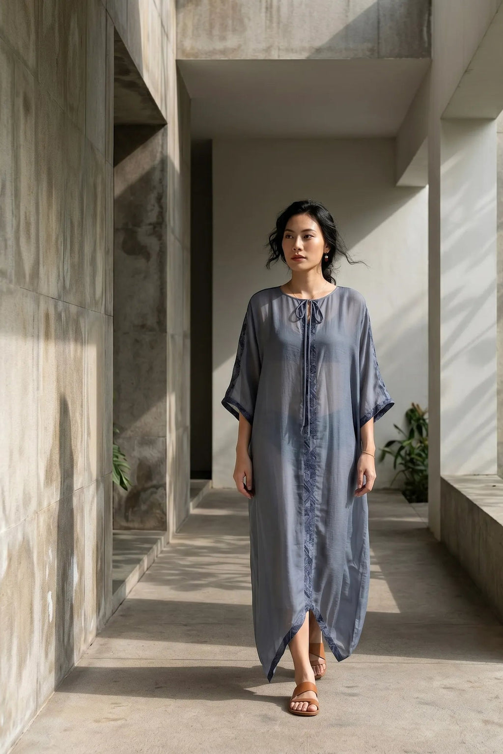 Đầm maxi đi biển kahtan thời trang Hity