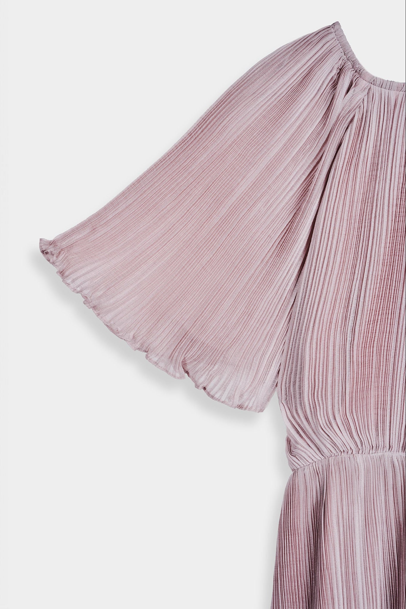 Đầm midi dập ly hồng pastel thời trang Hity