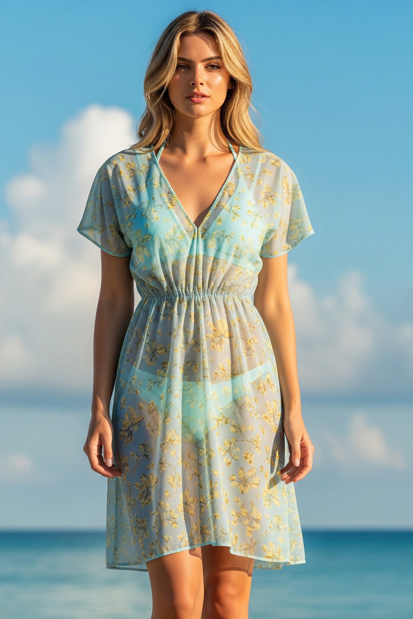 Đầm khoác bikini cover up thời trang Hity