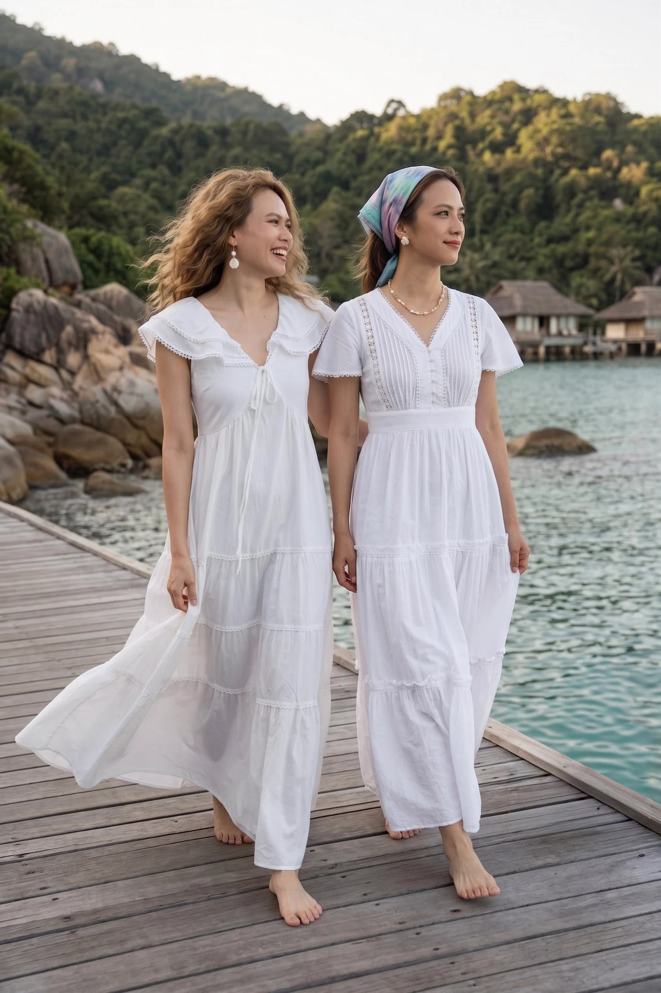 Đầm Maxi Cotton Mây