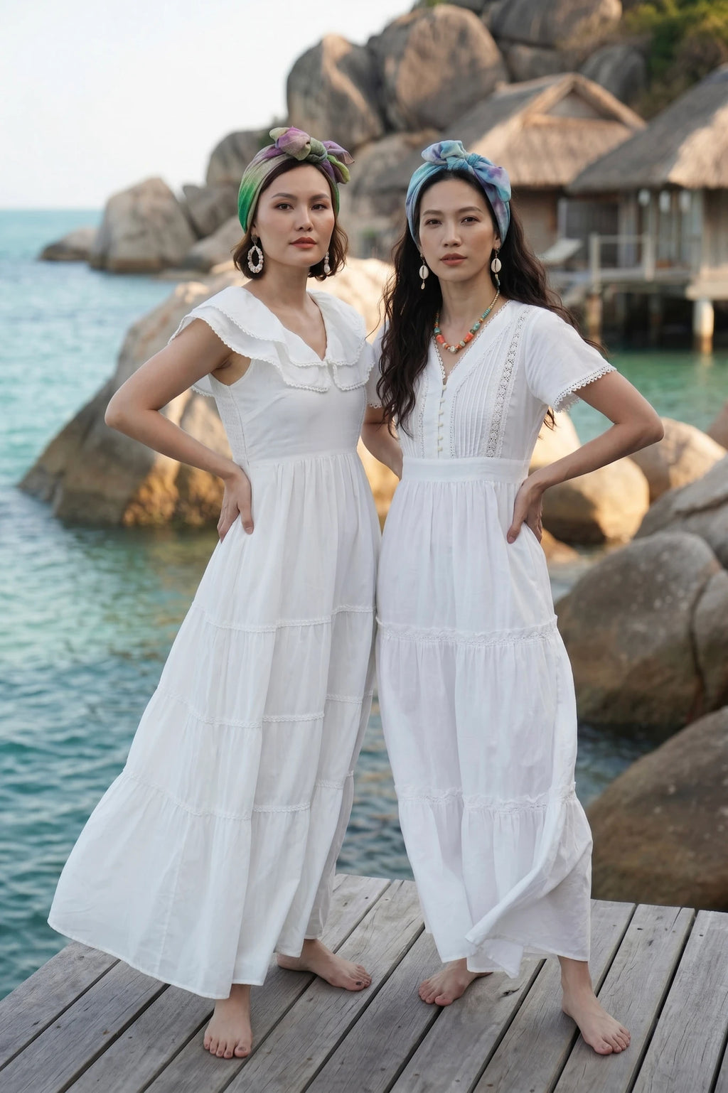 Đầm Maxi Cotton Mây