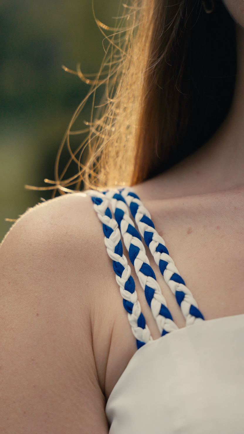 Đầm maxi trắng hai dây cotton thời trang Hity