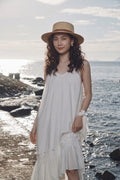 Đầm midi hai dây cotton trắng thời trang Hity